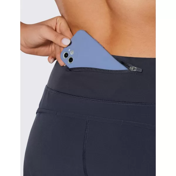 CRZ YOGA High Waisted Running Shorts for Women  254 Liner Gym Athletic Workout Shorts with Pockets Soft Lightweight4  High Waisted Navy