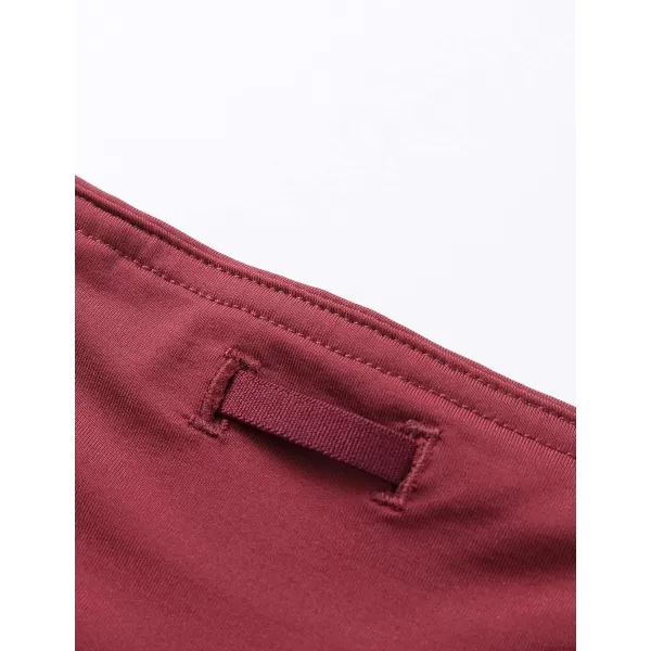 CRZ YOGA High Waisted Running Shorts for Women  254 Liner Gym Athletic Workout Shorts with Pockets Soft Lightweight4  Mid Waisted Burgundy