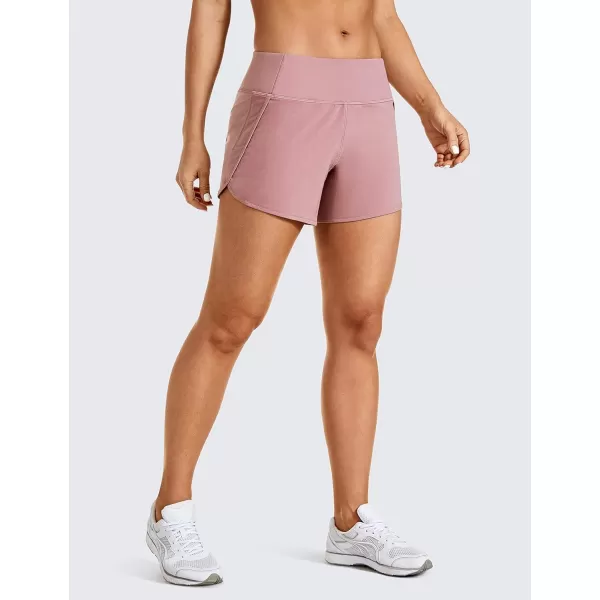 CRZ YOGA High Waisted Running Shorts for Women  254 Liner Gym Athletic Workout Shorts with Pockets Soft Lightweight4  Mid Waisted Figue