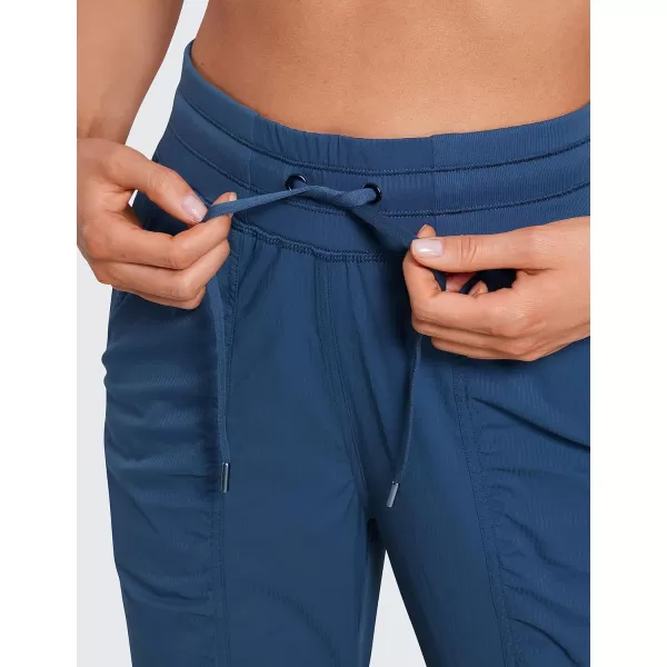 CRZ YOGA Lightweight Workout Joggers for Women High Waisted Outdoor Running Casual Track Pants with PocketsFrench Navy