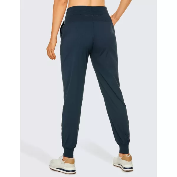 CRZ YOGA Lightweight Workout Joggers for Women High Waisted Outdoor Running Casual Track Pants with PocketsInk Blue