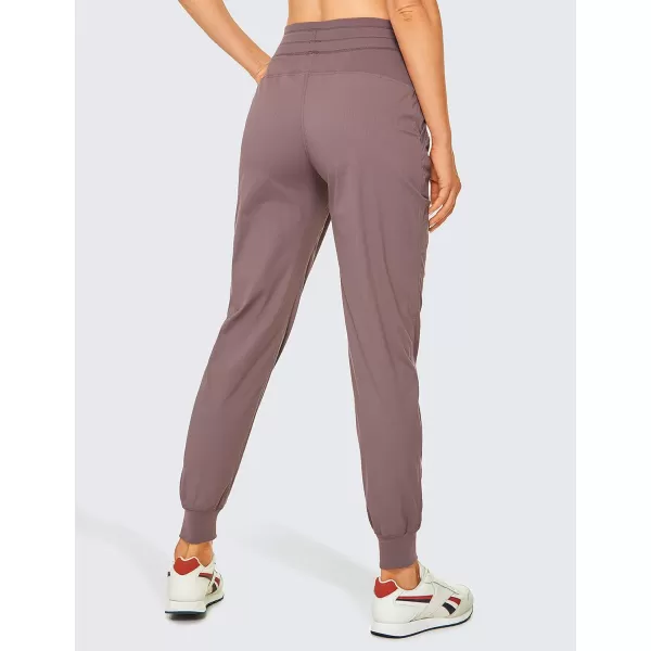 CRZ YOGA Lightweight Workout Joggers for Women High Waisted Outdoor Running Casual Track Pants with PocketsMauve