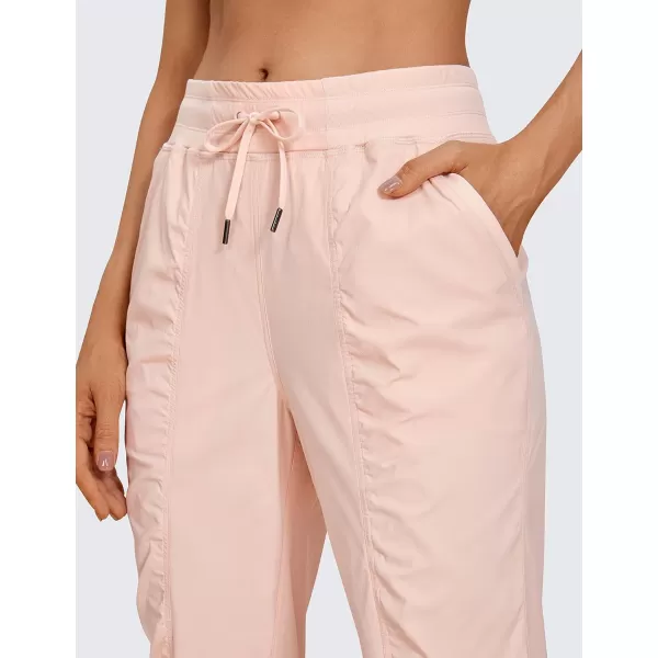 CRZ YOGA Lightweight Workout Joggers for Women High Waisted Outdoor Running Casual Track Pants with PocketsMist Powder