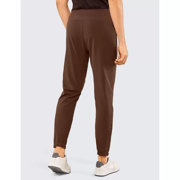 CRZ YOGA Mens 4Way Stretch Golf Joggers with Pockets 283032  Work Sweatpants Track Gym Athletic Workout Hiking Pants30 inches Dark Brown