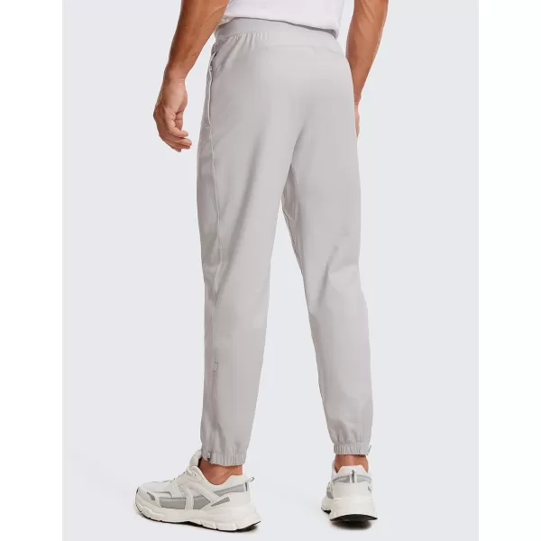 CRZ YOGA Mens 4Way Stretch Golf Joggers with Pockets 283032  Work Sweatpants Track Gym Athletic Workout Hiking Pants30 inches Platinum Grey