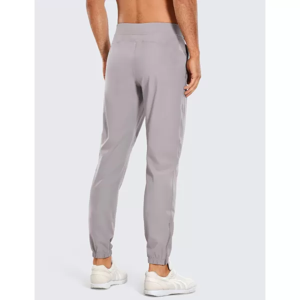 CRZ YOGA Mens 4Way Stretch Golf Joggers with Pockets 283032  Work Sweatpants Track Gym Athletic Workout Hiking Pants32 inches Gull Gray