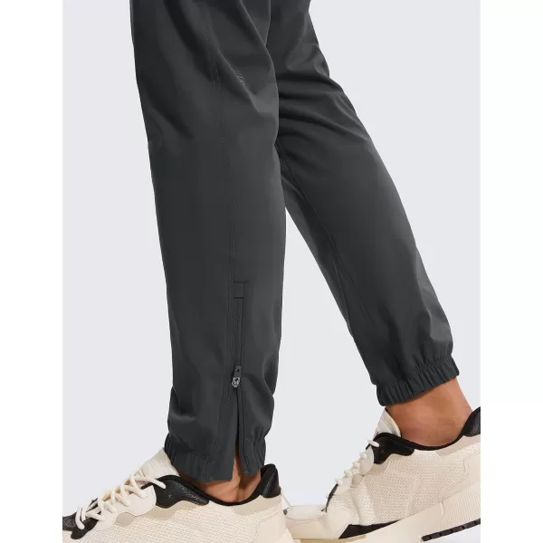 CRZ YOGA Mens 4Way Stretch Golf Joggers with Pockets 283032  Work Sweatpants Track Gym Athletic Workout Hiking Pants32 inches Ink Gray
