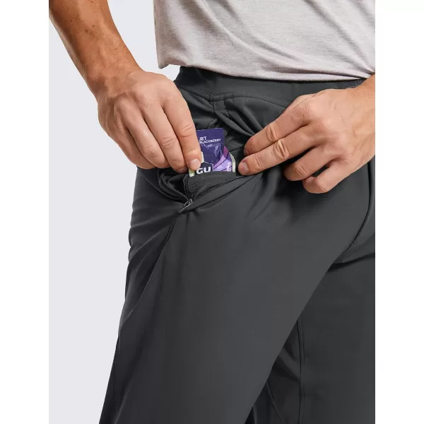 CRZ YOGA Mens 4Way Stretch Golf Joggers with Pockets 283032  Work Sweatpants Track Gym Athletic Workout Hiking Pants32 inches Ink Gray