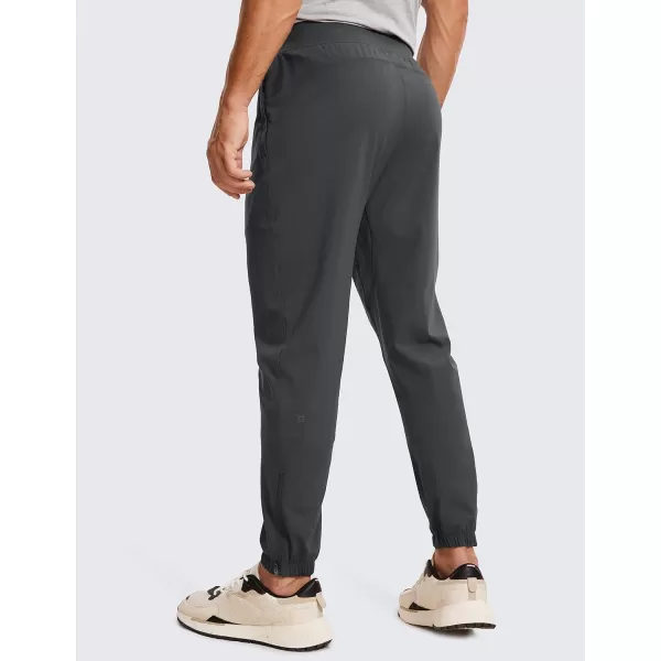 CRZ YOGA Mens 4Way Stretch Golf Joggers with Pockets 283032  Work Sweatpants Track Gym Athletic Workout Hiking Pants32 inches Ink Gray