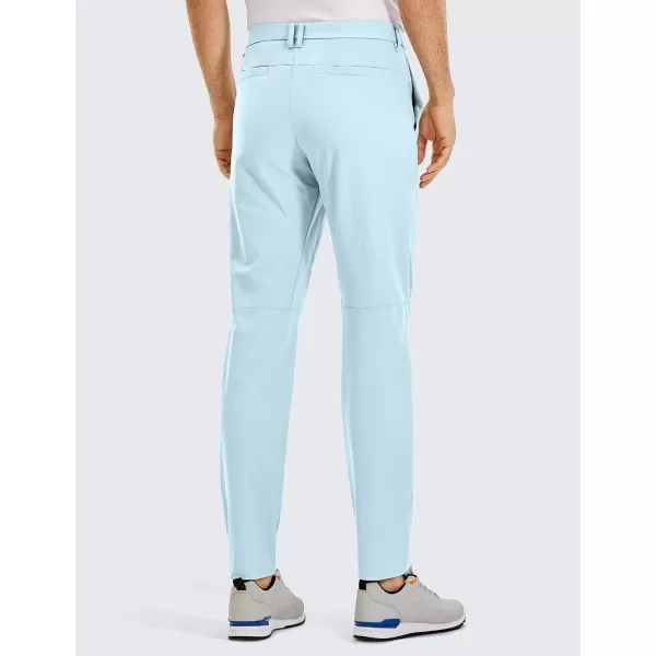 CRZ YOGA Mens All Day Comfy Golf Pants  303234 Quick Dry Lightweight Work Casual Trousers with PocketsChambray Blue