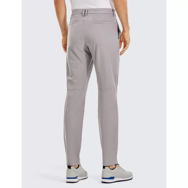 CRZ YOGA Mens All Day Comfy Golf Pants  303234 Quick Dry Lightweight Work Casual Trousers with PocketsDark Chrome