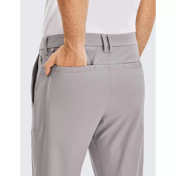 CRZ YOGA Mens All Day Comfy Golf Pants  303234 Quick Dry Lightweight Work Casual Trousers with PocketsDark Chrome