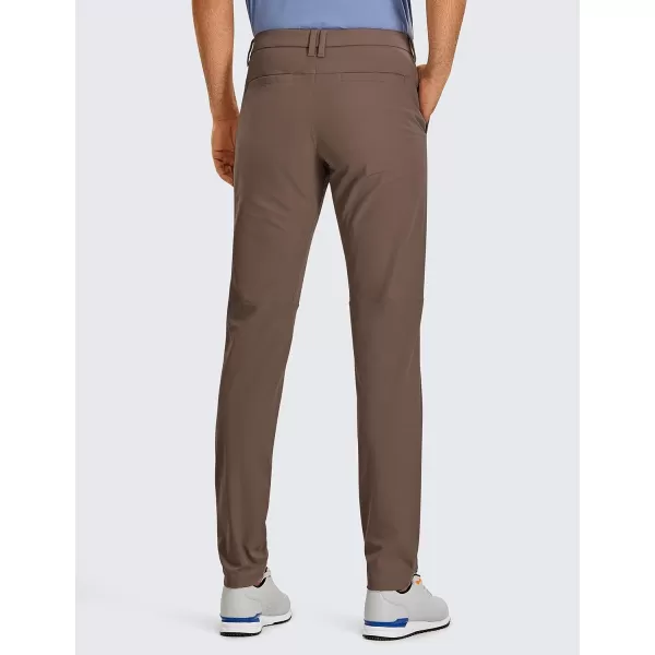 CRZ YOGA Mens All Day Comfy Golf Pants  303234 Quick Dry Lightweight Work Casual Trousers with PocketsDark Mocha