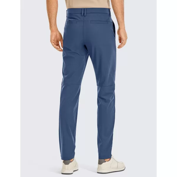 CRZ YOGA Mens All Day Comfy Golf Pants  303234 Quick Dry Lightweight Work Casual Trousers with PocketsElectric Blue