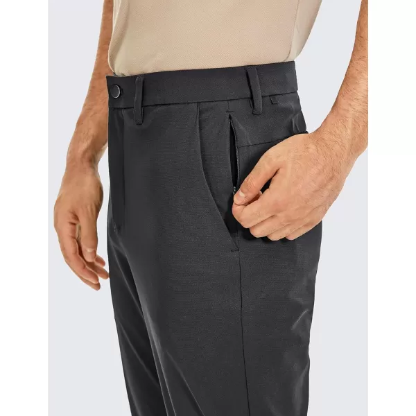 CRZ YOGA Mens All Day Comfy Golf Pants  303234 Quick Dry Lightweight Work Casual Trousers with PocketsInk Gray