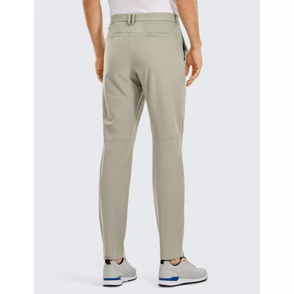 CRZ YOGA Mens All Day Comfy Golf Pants  303234 Quick Dry Lightweight Work Casual Trousers with PocketsKhali Barley