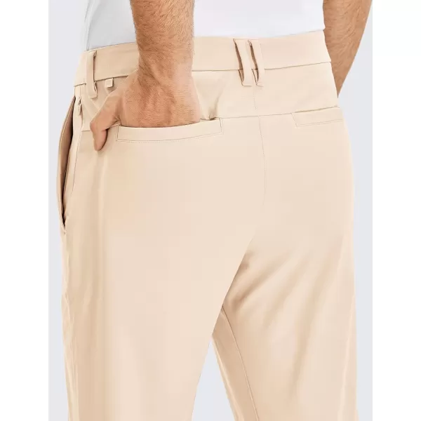 CRZ YOGA Mens All Day Comfy Golf Pants  303234 Quick Dry Lightweight Work Casual Trousers with PocketsRaw Linen