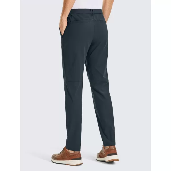 CRZ YOGA Mens All Day Comfy Golf Pants  303234 Quick Dry Lightweight Work Casual Trousers with PocketsTrue Navy