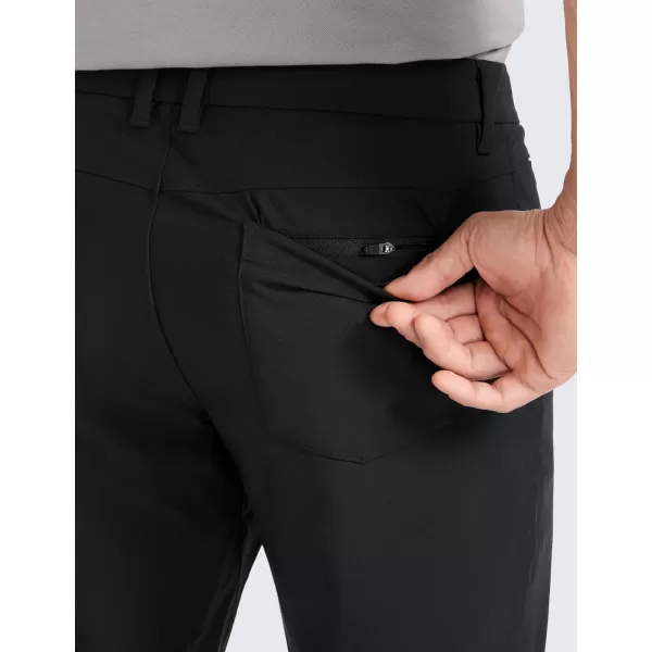 CRZ YOGA Mens All Day Comfy Golf Pants with 5Pocket  303234 Quick Dry Lightweight Casual Work Stretch PantsBlack