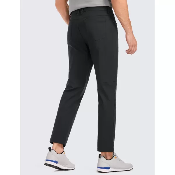 CRZ YOGA Mens All Day Comfy Golf Pants with 5Pocket  303234 Quick Dry Lightweight Casual Work Stretch PantsBlack