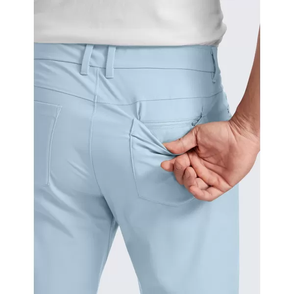 CRZ YOGA Mens All Day Comfy Golf Pants with 5Pocket  303234 Quick Dry Lightweight Casual Work Stretch PantsChambray Blue