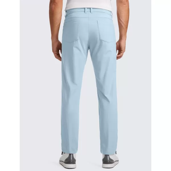 CRZ YOGA Mens All Day Comfy Golf Pants with 5Pocket  303234 Quick Dry Lightweight Casual Work Stretch PantsChambray Blue