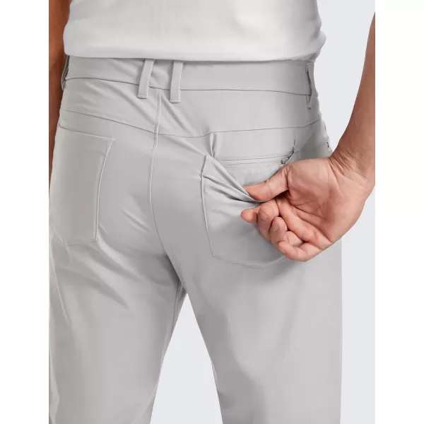 CRZ YOGA Mens All Day Comfy Golf Pants with 5Pocket  303234 Quick Dry Lightweight Casual Work Stretch PantsGull Gray