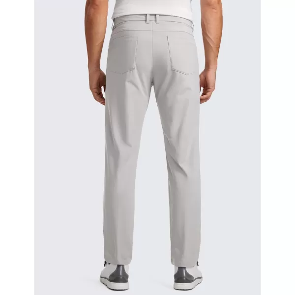 CRZ YOGA Mens All Day Comfy Golf Pants with 5Pocket  303234 Quick Dry Lightweight Casual Work Stretch PantsGull Gray