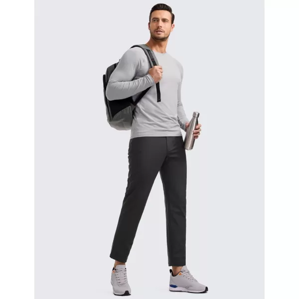 CRZ YOGA Mens All Day Comfy Golf Pants with 5Pocket  303234 Quick Dry Lightweight Casual Work Stretch PantsInk Gray