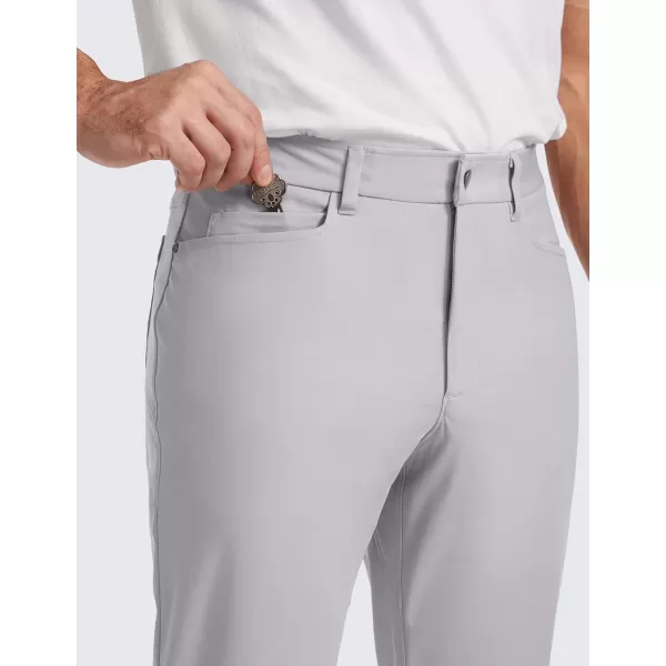 CRZ YOGA Mens All Day Comfy Golf Pants with 5Pocket  303234 Quick Dry Lightweight Casual Work Stretch PantsPlatinum Grey