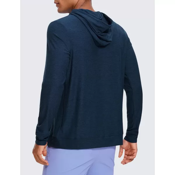 CRZ YOGA Mens CasualNavy Blue Heather