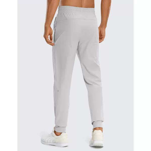 CRZ YOGA Mens Lightweight Athletic Golf Joggers Pants  Casual Workout Track Gym Pants with PocketsPlatinum Grey