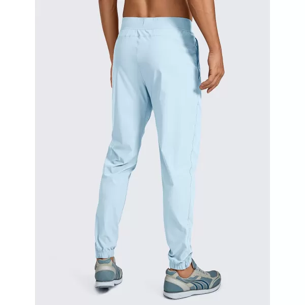 CRZ YOGA Mens Lightweight Joggers Pants  29 Quick Dry Workout Pants Track Running Gym Athletic Pants with Zipper PocketsChambray Blue