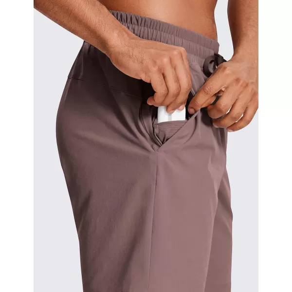 CRZ YOGA Mens Linerless Workout Shorts  7  9 Quick Dry Running Sports Athletic Gym Shorts with Pockets7 inches Mauve