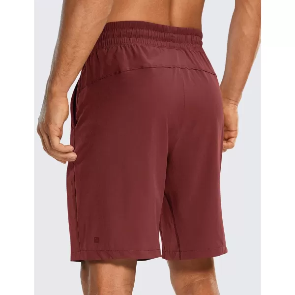 CRZ YOGA Mens Linerless Workout Shorts  7  9 Quick Dry Running Sports Athletic Gym Shorts with Pockets9 inches Savannah