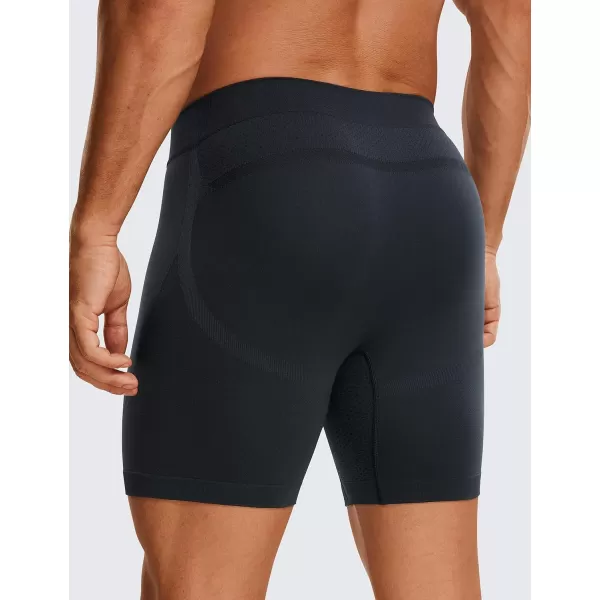 CRZ YOGA Mens Seamless 5 Boxer Briefs Breathable Sports Underwear 3PackBlackTrue Navy 3pack