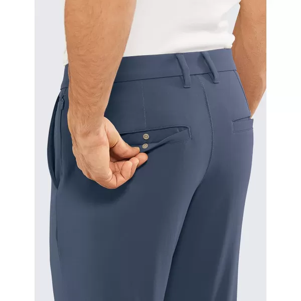 CRZ YOGA Mens Stretch Golf Pants  313335 Slim Fit Stretch Waterproof Outdoor Thick Golf Work Pant with Pockets31 inseam Electric Blue