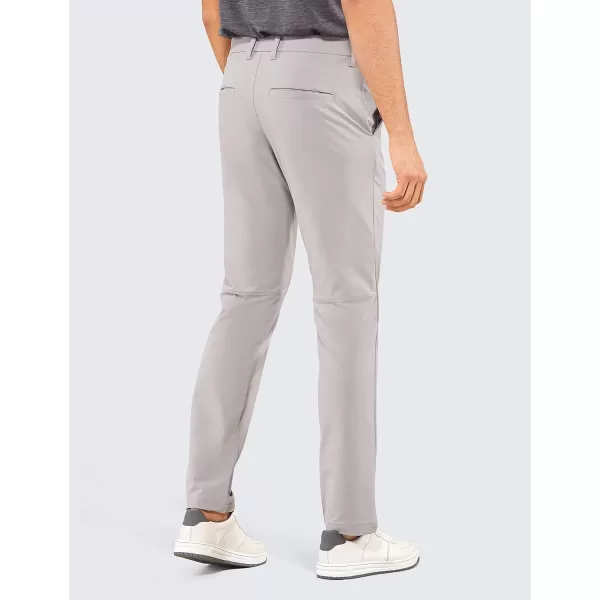 CRZ YOGA Mens Stretch Golf Pants  313335 Slim Fit Stretch Waterproof Outdoor Thick Golf Work Pant with Pockets31 inseam Gull Gray