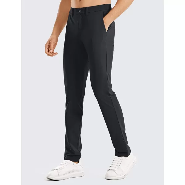 CRZ YOGA Mens Stretch Golf Pants  313335 Slim Fit Stretch Waterproof Outdoor Thick Golf Work Pant with Pockets35 inseam Black