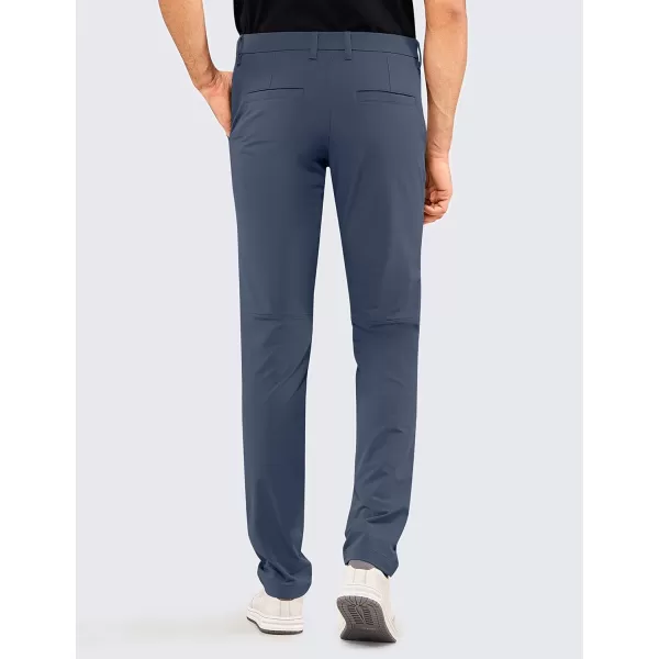 CRZ YOGA Mens Stretch Golf Pants  313335 Slim Fit Stretch Waterproof Outdoor Thick Golf Work Pant with Pockets35 inseam Electric Blue