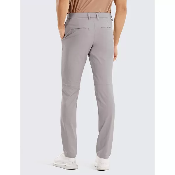 CRZ YOGA Mens Stretch Golf Pants  313335 Slim Fit Stretch Waterproof Outdoor Thick Golf Work Pant with Pockets35 inseam Gull Gray