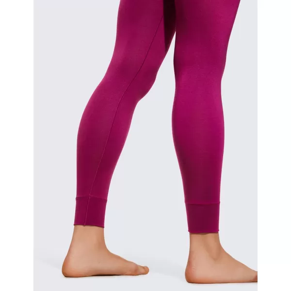 CRZ YOGA Soft Thermal Underwear Sets for Women Lightweight Long Johns Base Layer Pajamas Warm Top BottomMagenta Purple 2