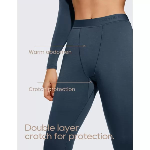 CRZ YOGA Soft Thermal Underwear Sets for Women Lightweight Long Johns Base Layer Pajamas Warm Top BottomStelindigo