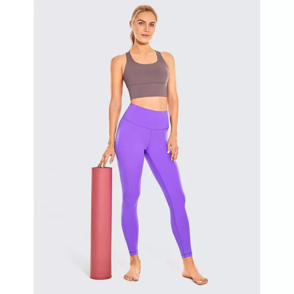 CRZ YOGA Strappy Longline Sports Bras for Women  Wirefree Padded Criss Cross Yoga Bras Cropped Tank TopsMauve