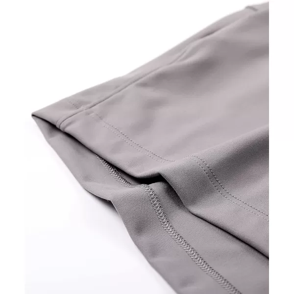 CRZ YOGA Stretch Shorts for Women Casual Work  Athletic Shorts with Pockets Travel Workout Hiking Golf Running Shorts25 inches Lunar Rock