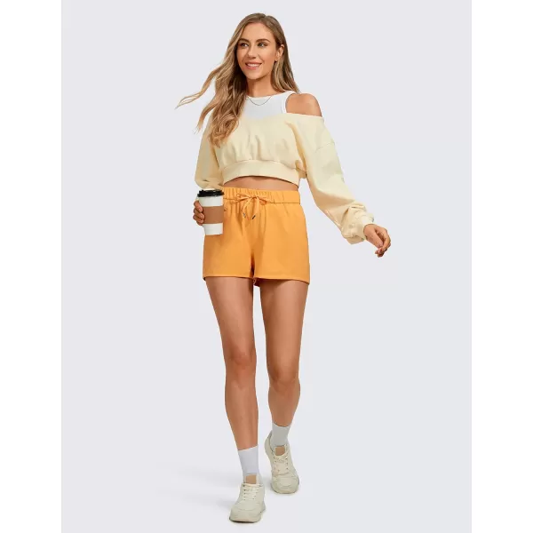 CRZ YOGA Stretch Shorts for Women Casual Work  Athletic Shorts with Pockets Travel Workout Hiking Golf Running Shorts25 inches Primulin