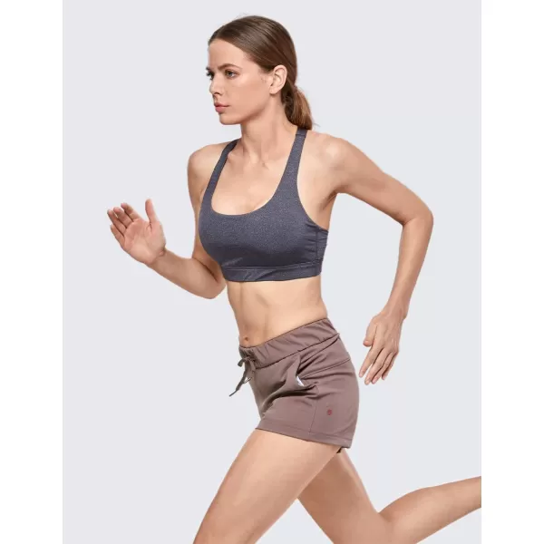 CRZ YOGA Stretch Shorts for Women Casual Work  Athletic Shorts with Pockets Travel Workout Hiking Golf Running ShortsRegular Fit Antique Bark25
