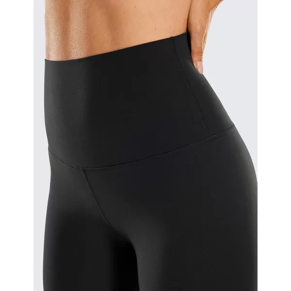 CRZ YOGA Super High Waisted Butterluxe Womens Biker Shorts 6  8  Buttery Soft Workout Yoga Shorts Over Belly6 inches Black