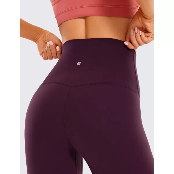 CRZ YOGA Super High Waisted Butterluxe Womens Biker Shorts 6  8  Buttery Soft Workout Yoga Shorts Over Belly6 inches Deep Purple