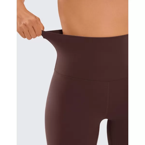 CRZ YOGA Super High Waisted Butterluxe Womens Biker Shorts 6  8  Buttery Soft Workout Yoga Shorts Over Belly6 inches Taupe